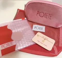 【新品未使用】POTETE ポテテ チャーム ノベルティ ポーチ ショップ袋
