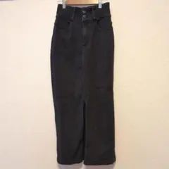 AZUL BY MOUSSY ブラック デニムタイトスカート S
