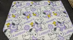 スヌーピー 特大トートバッグ ホワイト・パープル