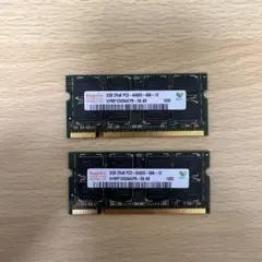 Hynix 2GB DDR2 メモリ 2枚　 PC2-6400S-666-12