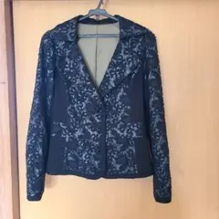 レーステーラードジャケット 黒