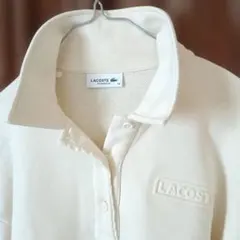 LACOSTE ラコステ ポロシャツ アイボリー リラックスフィット