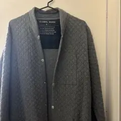 最終値下げ　GLOBAL WORK キルティングジャケット L グレー