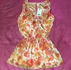 お値下げしました‼︎【【新品タグ付き】】水彩花柄シフォンワンピース❤️