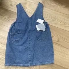 デニムジャンバースカート　100