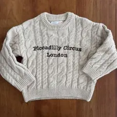 【ザラ】エンブロイダリーニットセーター 98cm