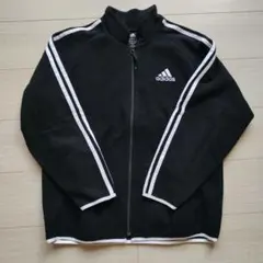 adidas フリースジャケット 黒