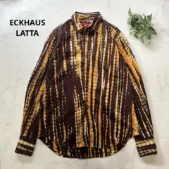 美品　ECKHAUS LATTA エコーズラッタ　総柄シャツ　ユニセックス　XS