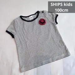 シップスキッズ　ships ボーダー　半袖Tシャツ　コサージュ付き　100cmのサムネイル