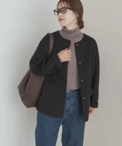 UR DOORS＊ウールリバーノーカーラミドルコート