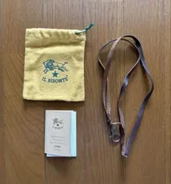 イル・ビゾンテ　IDストラップ　こげ茶