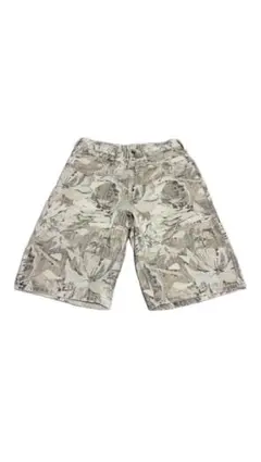 ZARA メンズ ショートパンツ ボタニカル柄 ベージュのサムネイル