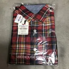 ミキハウス　ダブルB チェックシャツ　120 リバーシブル
