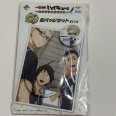一番くじ ハイキュー!! ～烏野高校練習開始!!～ D賞 缶バッジ 月島 山口