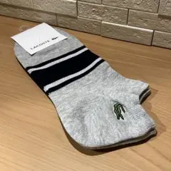 ［新品未使用］LACOSTE ソックス ミディアムグレー 25-27cmのサムネイル