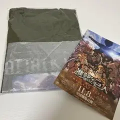 進撃の巨人 アタックフェス　Tシャツ　DAY2 カーキ　おまけ付き