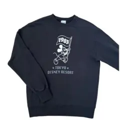 【チャンピオン】ミッキーマウスチャンピオンコラボ 黒 L トレーナー スウェット