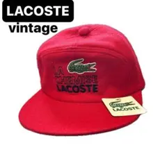 80s LACOSTE ラコステ ウール　キャップ ヴィンテージ 新品タグ付き