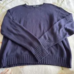 パープル ニット