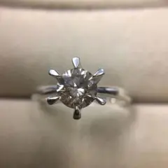 Pt900 天然ダイヤモンドリング D0.66ct 鑑定書付き サイズ11号 - メルカリ