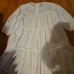 スナイデルホワイト フレアワンピース・チュニック 七袖 シフォンお値下げ