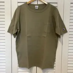 Champion チャンピオン　T1011 カーキ　Lサイズ　Tシャツ