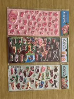 こびとづかん　ぷっくりシール　3種セット