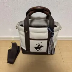 BEVERLY HILLS POLO CLUB 2WAYバッグ　ブラウンのサムネイル