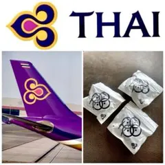 タイ国際航空 機内アメニティ・イヤホン【未開封】有線 3.5mmジャック×3個