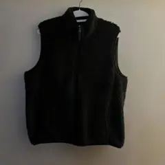 フリースジッパーベスト グリーン