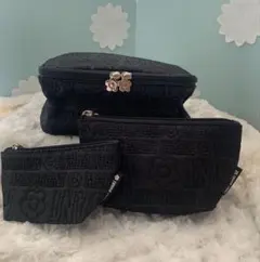 マリークワント・ポーチ３点セット・トラベルポーチ