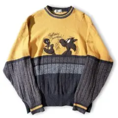 90'S ヴィンテージ グリーンクラブ ニット セーター L～XL相当