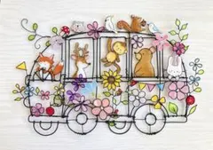 森のアニマルバス オーダー不可✩.*˚ワイヤークラフト