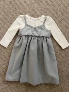 mamaraku ブルーグレー ワンピース 95cm