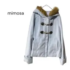 mimosa ミモザ　ダッフルコート　9AR 水色系　ファー取り外し　M相当のサムネイル