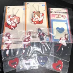 学マス　一番くじ　月村手毬　倉本千奈　花海咲季　佑芽　アクスタ　ラバスト　7点