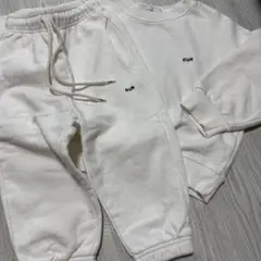 OUR ホワイト スウェットセット Sサイズ 韓国子供服