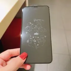 浮き出るガラスフィルム iphone13.13pro.14 ポムポムプリン