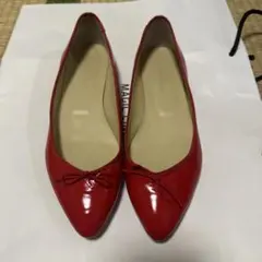 アダムエロペ　フラットシューズ　合皮　24.5センチ