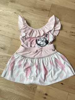 120 ミニーマウス フリル付き水着 ピンク