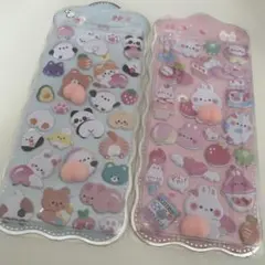 【新品】　おしりシール2枚セット　おしりぷにぷにシール うさぎ　アニマル　くま