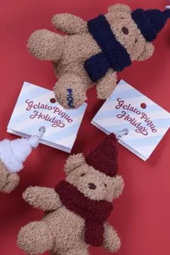 ジェラートピケ　チャーム3点　くま・靴下