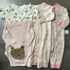 ユニクロ　ベビーロンパース60〜70 4枚セット