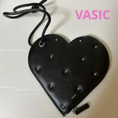 美品】VASIC ヴァジック ハート型 ポーチ スタッズ STORY 付録 黒