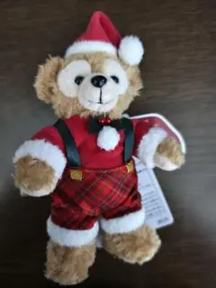 ディズニー　クリスマス　2024 ダッフィー　ぬいぐるみバッチ