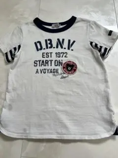 DOUBLE_B マリンTシャツ ホワイト ネイビーのサムネイル