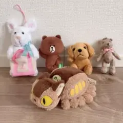 新品　キャラクター　マスコットキーホルダー　5つセット