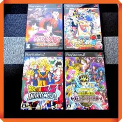 PS2ソフト中古４本セット 聖闘士星矢 冥王ハーデス十二宮編、ドラゴンボールZ