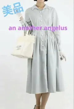 an another angelusレトロタック使いウィングカラーシャツワンピーのサムネイル