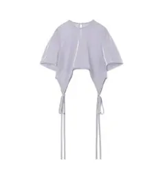 Mame Lame Jersey Cropped Sheer Top サイズ2のサムネイル